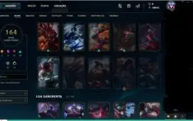 Conta LOL (ex Diamante) atual Platina 1 164 Skins