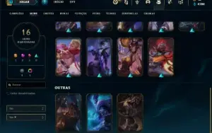 Conta bronze 2 com 25 Champs e 16 Skins + 1 Fragmento
