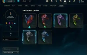 Conta bronze 2 com 25 Champs e 16 Skins + 1 Fragmento