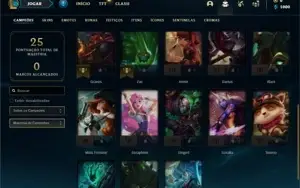 Conta prata 2 com 23 Champs e 5 Skins