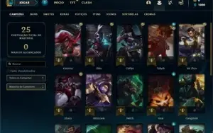 Conta prata 2 com 23 Champs e 5 Skins