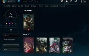 Conta prata 2 com 23 Champs e 5 Skins