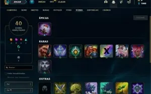 Conta prata 2 com 23 Champs e 5 Skins