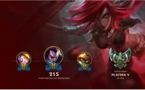 Conta Platina V - League of legends (Promoção)