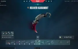 Conta Valorant c/ karambit saqueadora, vandal prelúdio, Tota