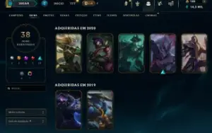 conta lol level 196
