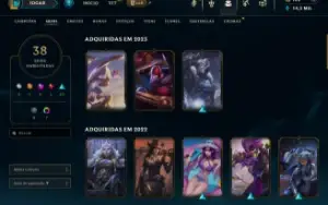 conta lol level 196