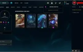 SMURF MONO KATARINA | GOLD C MMR ALTO | SKINS RARAS + 14K EA