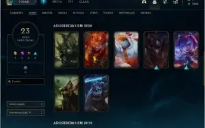 Conta league of legends prata iv com 61 campeões e 23 skins