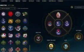 CONTA LOL LVL 500 - QUASE TODOS OS CAMPEÕES - 195 SKINS