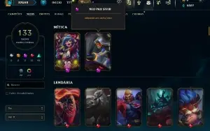 Conta LoL 132 Skins (PAX Sivir 17) 158 Champions FULL ACESSO