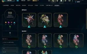 Conta LoL 132 Skins (PAX Sivir 17) 158 Champions FULL ACESSO