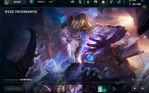 Esmeralda 4 com TODOS os champs e 282 Skins + 9 Vitoriosas