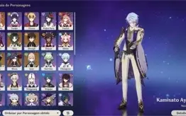 Conta ar 55- Yae miko - Xiao - Zhongli - Venti
