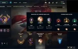 CONTA COM 1289 SKINS LOL(PAX TF)