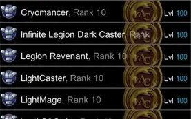 AQW LVL 100; AWESCENDED; FORGE+AWE ENHANCE; REP RANK 10