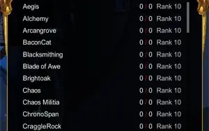 AQW LVL 100; AWESCENDED; FORGE+AWE ENHANCE; REP RANK 10