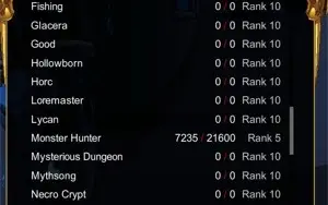 AQW LVL 100; AWESCENDED; FORGE+AWE ENHANCE; REP RANK 10