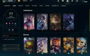 Esmeralda 2 e Mestre na Flex com 65 Champs e 22 Skins