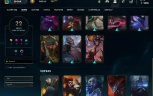 Esmeralda 2 e Mestre na Flex com 65 Champs e 22 Skins