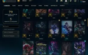 Esmeralda 2 e Mestre na Flex com 65 Champs e 22 Skins