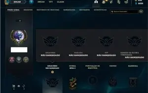 Conta unranked com 25 Champs e 5 Skins + 650 RP