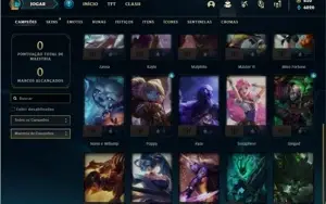 Conta unranked com 25 Champs e 5 Skins + 650 RP
