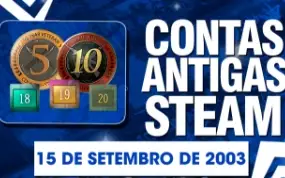 Steam 21 Anos (15 Setembro De 2003) Medalhas 5 E 10 Anos