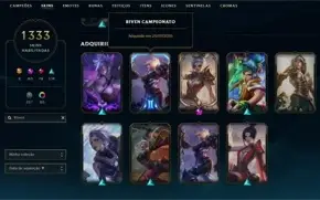 Conta Challenger com todas as skins adquiríveis Riven 2012