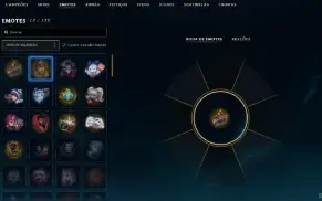 Platina 4 com 30 Champs e 2 Skins + 2 Fragmentos