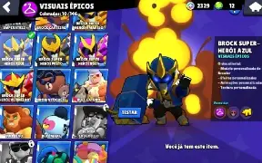 Conta brawl stars 50 brawlers, muitas skins