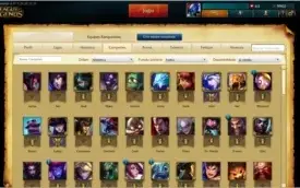 CONTA DIAMANTE V / 109 CAMPEÕES / 75 SKINS / BORDA DIAMANTE