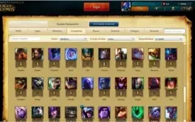 CONTA DIAMANTE V / 109 CAMPEÕES / 75 SKINS / BORDA DIAMANTE