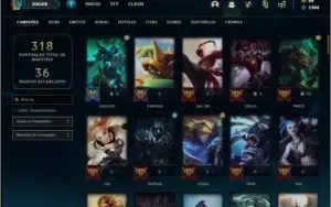 Conta platina 4 com 97 champs e 94 skins +1 Prestigio