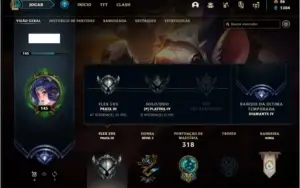 Conta platina 4 com 97 champs e 94 skins +1 Prestigio