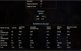 Conta league of legends prata 3