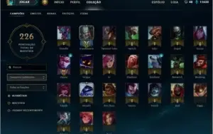 Conta League of Legends Platina 4/ 108 Campeões/ 64 skins