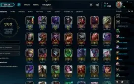 CONTA LOL COM 95 SKINS E VARIOS CAMPEÕES