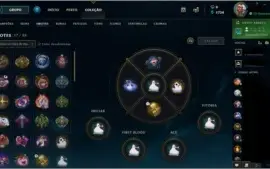 CONTA LOL COM 95 SKINS E VARIOS CAMPEÕES