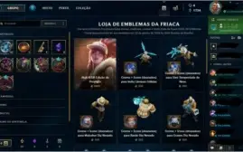 CONTA LOL COM 95 SKINS E VARIOS CAMPEÕES