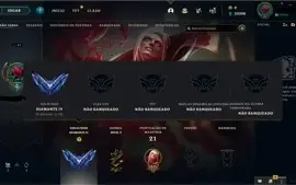 Conta LOL - Diamante IV, 61% de WR(E-MAIL NÃO VERIFICADO)