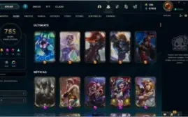 CONTA LOL- MMR MESTRE - GRÃO-MESTRE - 785 SKINS - 230 CHROMA