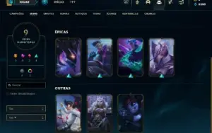 Ouro 3 com 41 Champs e 9 Skins + 2 Fragmentos