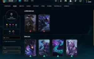 Ouro 3 com 41 Champs e 9 Skins + 2 Fragmentos