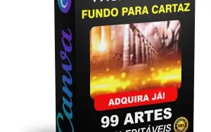 Pack Canva Gospel Fundo para Cartaz - 99 Artes Editáveis