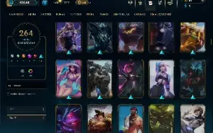 Prata 3 com TODOS os champs e 264 Skins ( JG / ADC / MID )