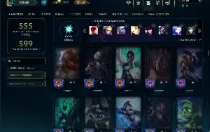 Prata 3 com TODOS os champs e 264 Skins ( JG / ADC / MID )
