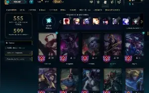Prata 3 com TODOS os champs e 264 Skins ( JG / ADC / MID )