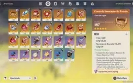 Conta AR 51 com Hu Tao e + 5*, 2 armas 5* e muitas resinas