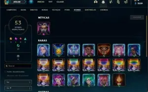 Conta Platina 1 com 23 Champs e 1 Skin